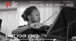 Desktop Screenshot of peoplesmusicschool.org
